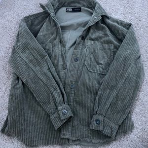 Zara corduroy button down
